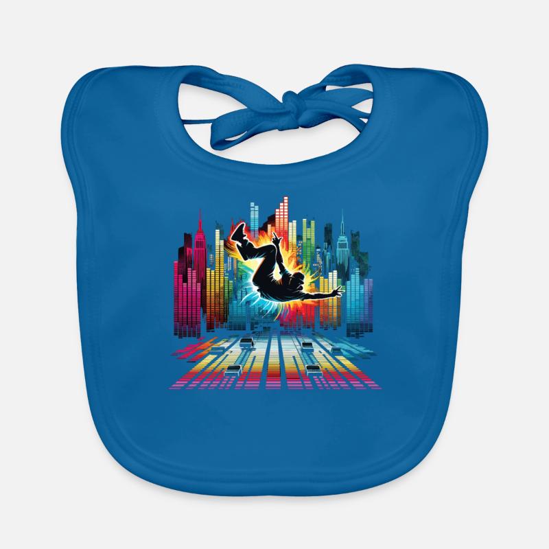 Breakdance Breakdancer Breakdance Kids Organic Baby Bibs