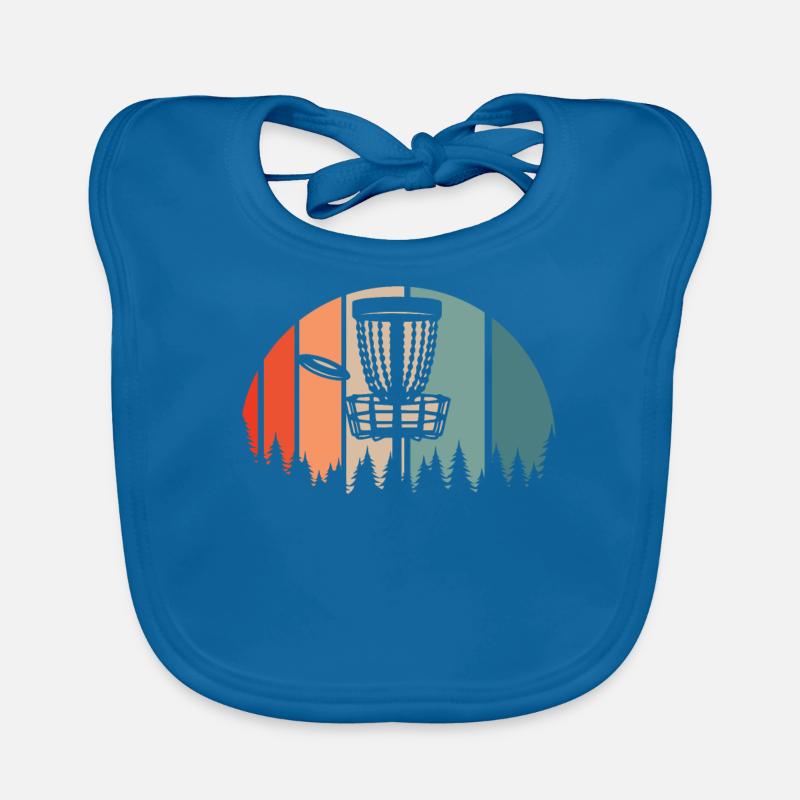 Frisbee Golf Disc Golf - Baby Bio-Lätzchen - Pfauenblau