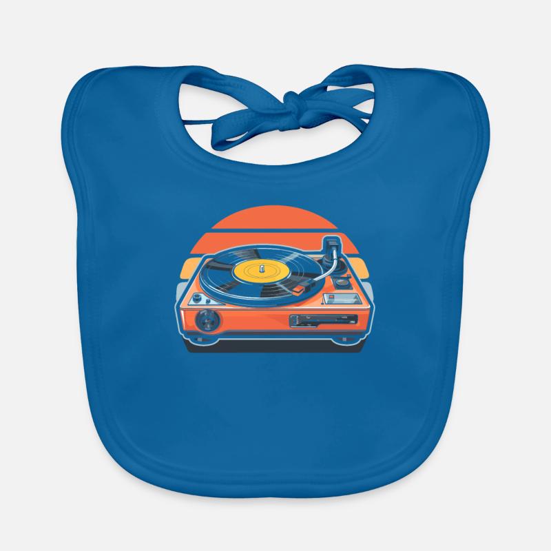 Vinyl Record Collector Organic Baby Bibs