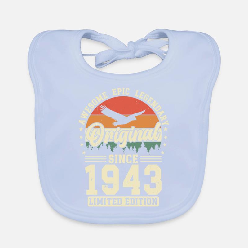1943 : Intemporellement légendaire Bavoir bio Bébé