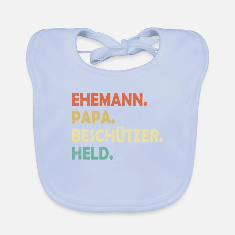 Ehemann Papa Beschützer Held Baby Bio-Lätzchen