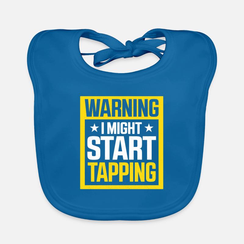 Warning I Might Start Tapping Tap Dance Tap Dancer Baby Bio-Lätzchen