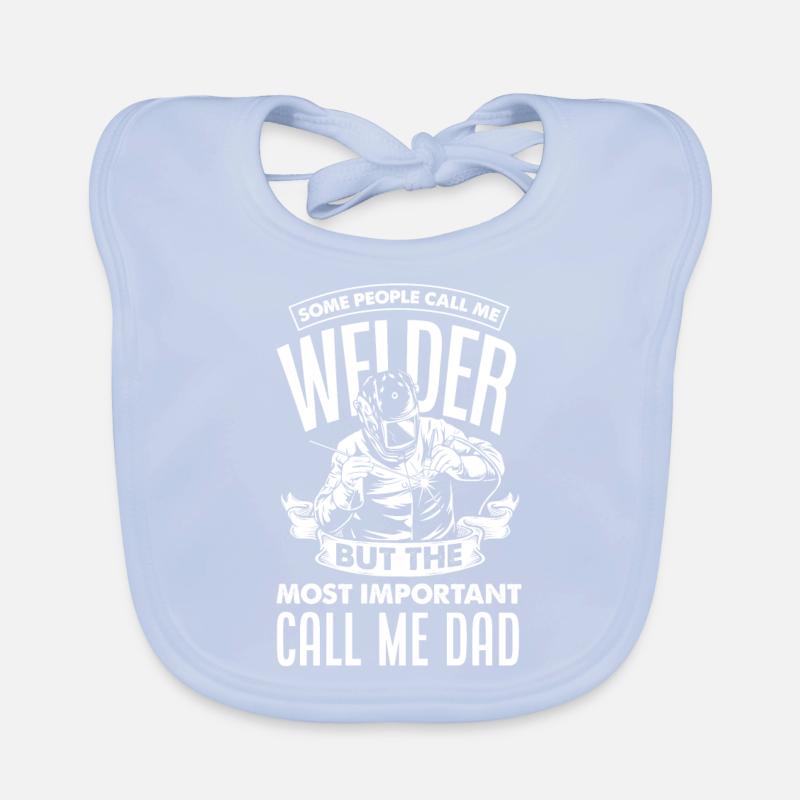 Funny Welder Gift Organic Baby Bibs