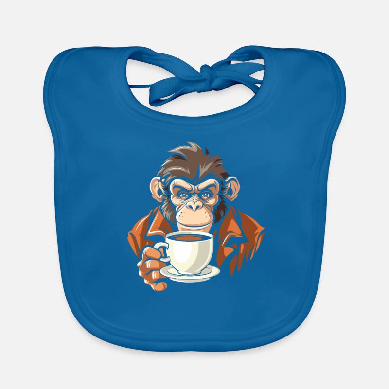 Café de singe Bavoir bio Bébé