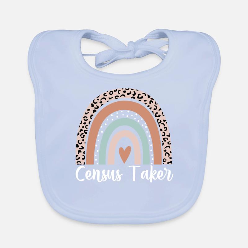 Recenseur Rainbow Leopard Drôle Recenseur Bavoir bio Bébé