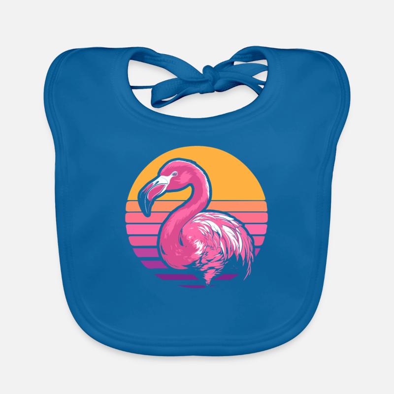 Flamingo Organic Baby Bibs