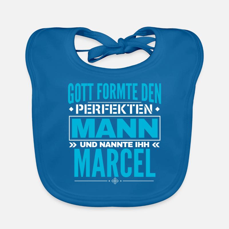Marcel Name Design Baby Bio-Lätzchen