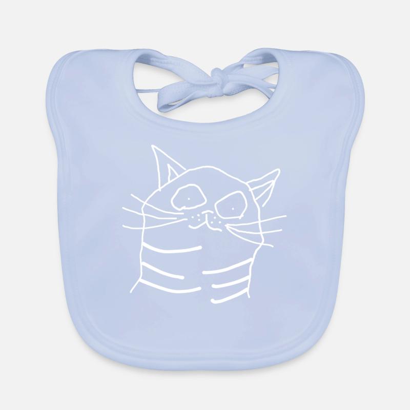 Cat Organic Baby Bibs