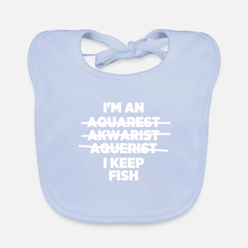 Ich bin ein Aquarest Akwarist Aquerist Ich halte Fisch Haustier Baby Bio-Lätzchen