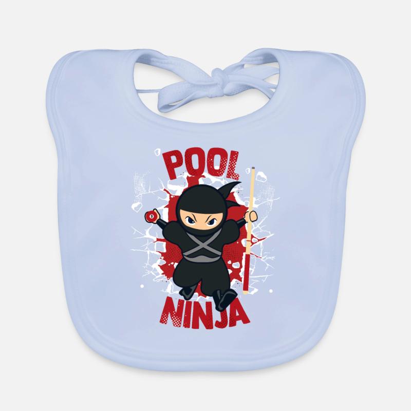 Pool Ninja Snooker Pool Table Billiards Billiards Organic Baby Bibs