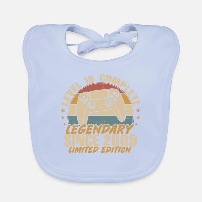 Level 15 Complete Legendary since 2009 Organic Baby Bibs