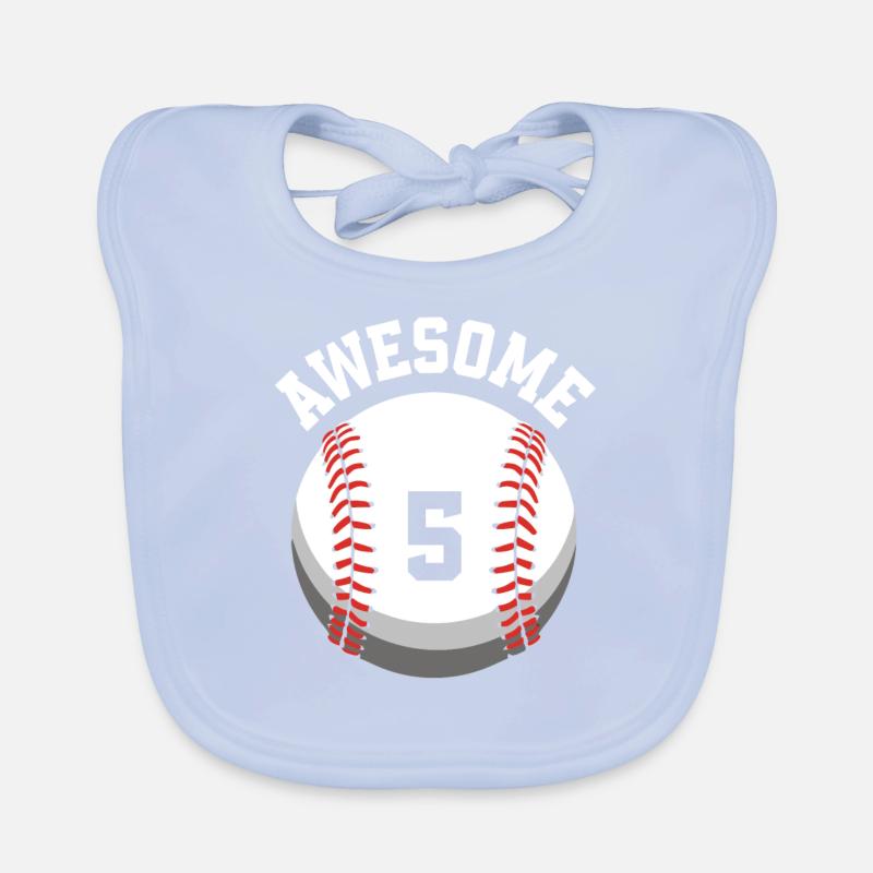 Kinder Geburtstag 5. Geburtstag Baseballparty Baby Bio-Lätzchen