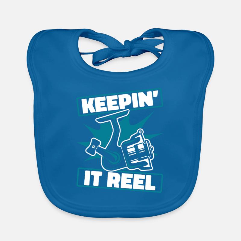 Keepin It Reel Spin Pêcheur Pêcheur De Mer Profonde Pêcheur Bavoir bio Bébé