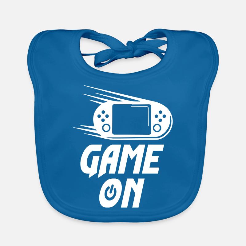 Game On Gamer Start On Game Organic Baby Bibs