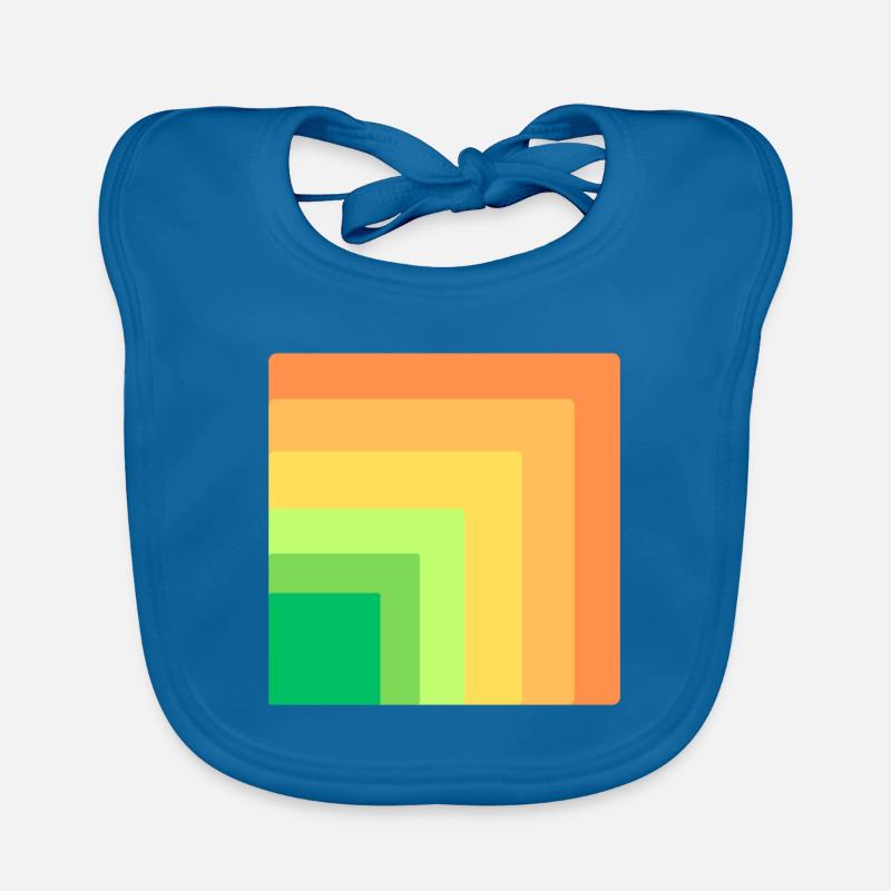 squares within a square. Organic Baby Bibs