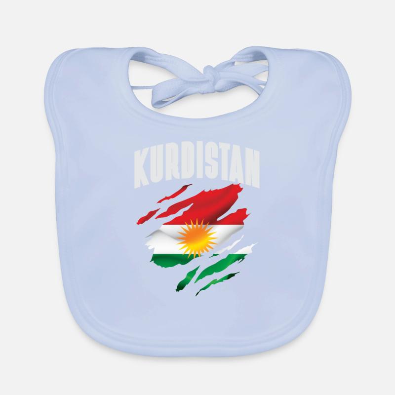 Kurdistan Flagge Baby Bio-Lätzchen