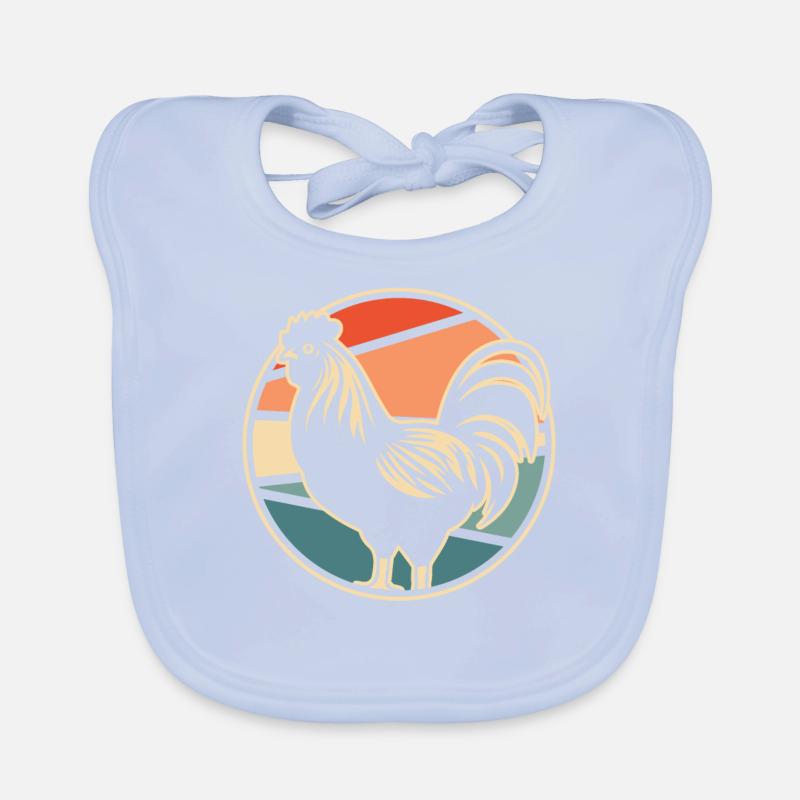 Poule de poulet Bavoir bio Bébé