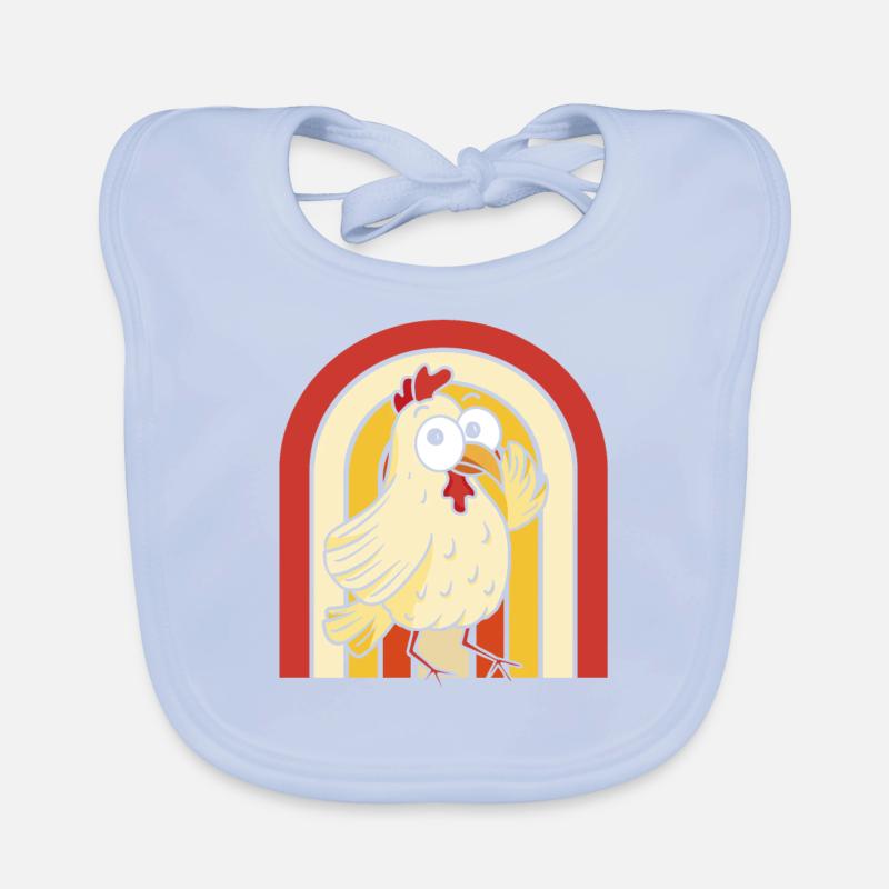 Poule de poulet Bavoir bio Bébé
