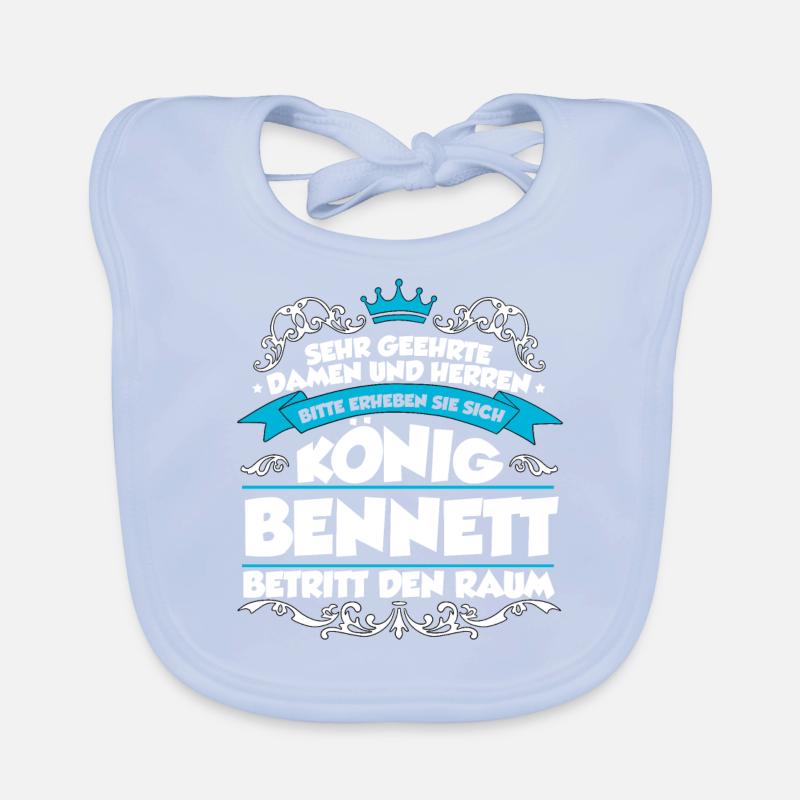 Bennett Name Design Baby Bio-Lätzchen