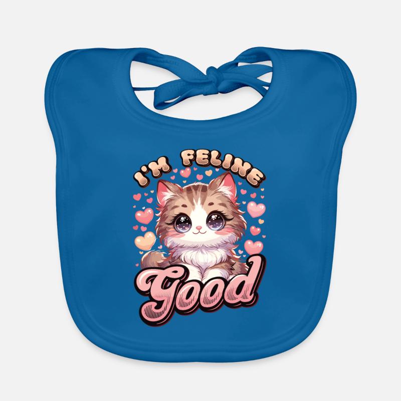 Drôle De Chat Dame, Chat Maman Bavoir bio Bébé