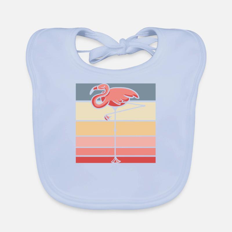 Flamingo Organic Baby Bibs