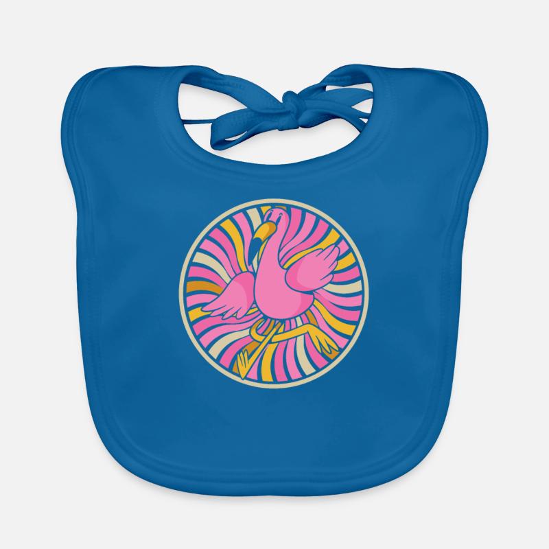 Flamingo Organic Baby Bibs