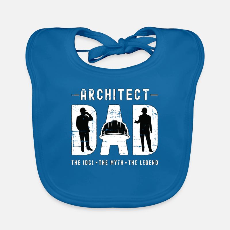 Architecte Papa L’idole Le mythe L’architecture Bavoir bio Bébé