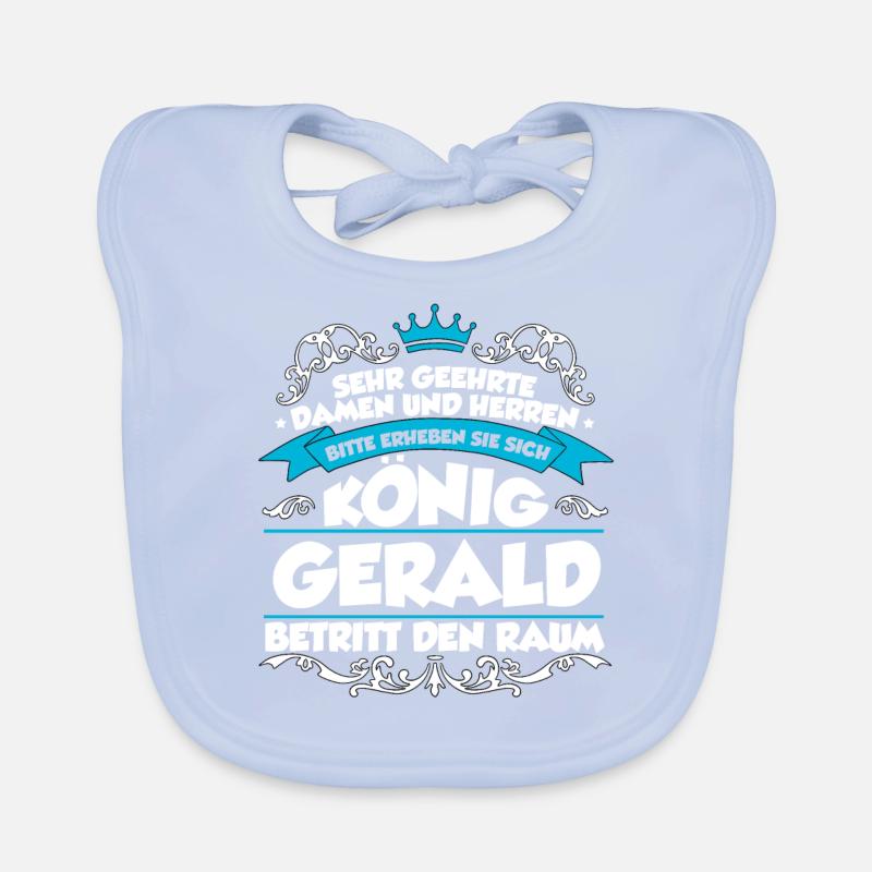 Gerald Name Design Baby Bio-Lätzchen