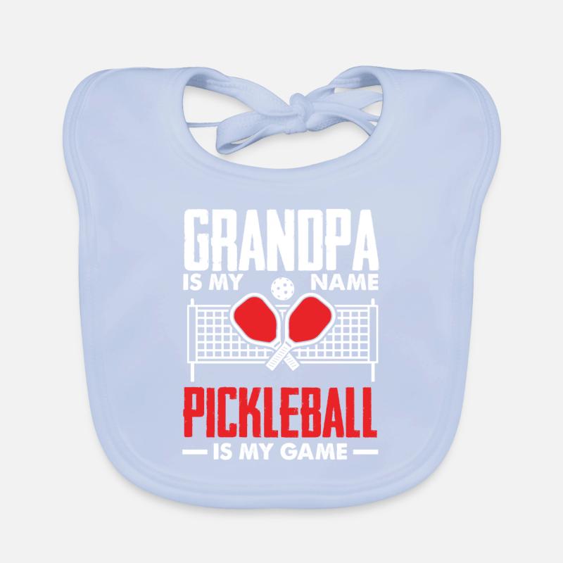 Lustiges Pickleball Geschenk Baby Bio-Lätzchen