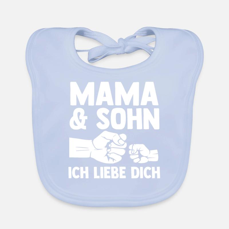 Mutter Muttertag Mama und Sohn Baby Bio-Lätzchen