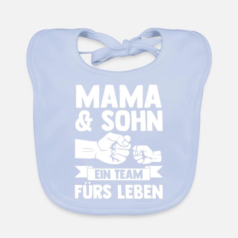 Mutter Muttertag Mama und Sohn Baby Bio-Lätzchen