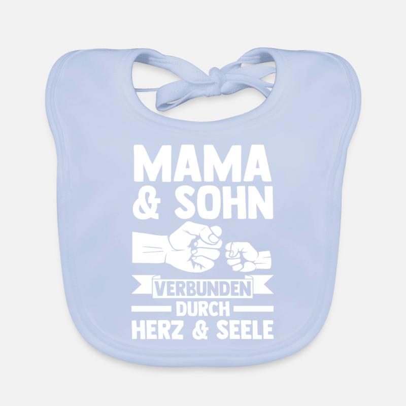 Mutter Muttertag Mama und Sohn Baby Bio-Lätzchen