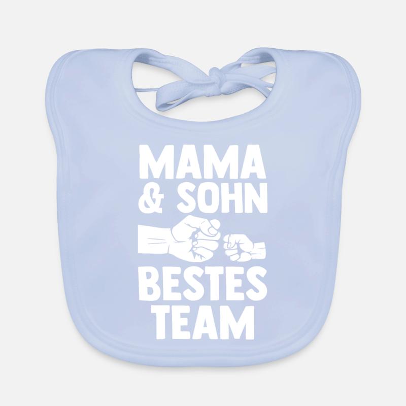 Mutter Muttertag Mama und Sohn Baby Bio-Lätzchen
