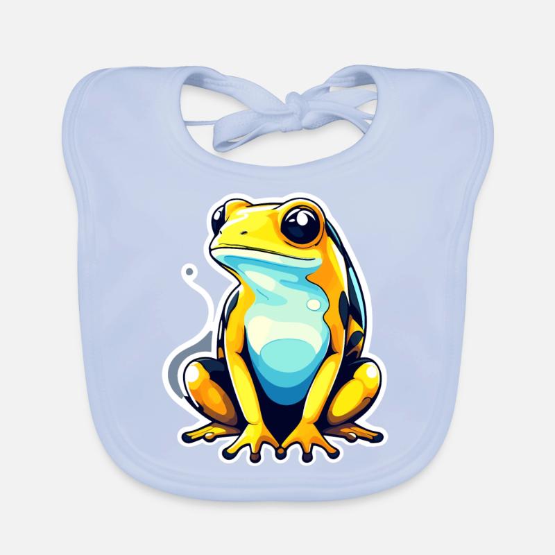Poison Dart Frog Frog Drawing Organic Baby Bibs