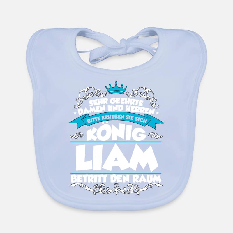 Liam Name Design Baby Bio-Lätzchen