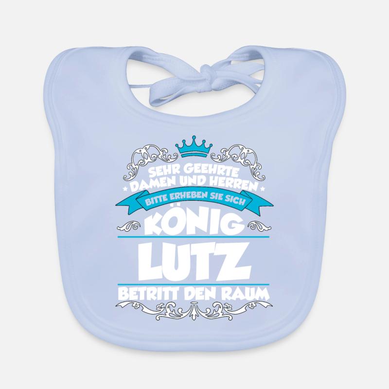 Lutz Name Design Baby Bio-Lätzchen