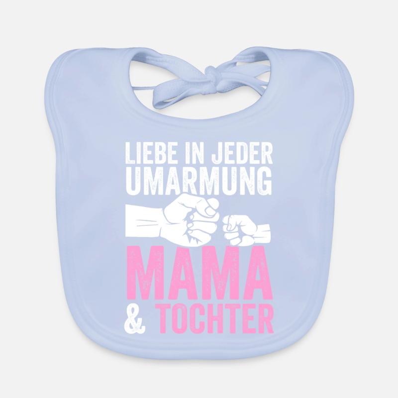 Mutter Muttertag Mama und Tochter Baby Bio-Lätzchen