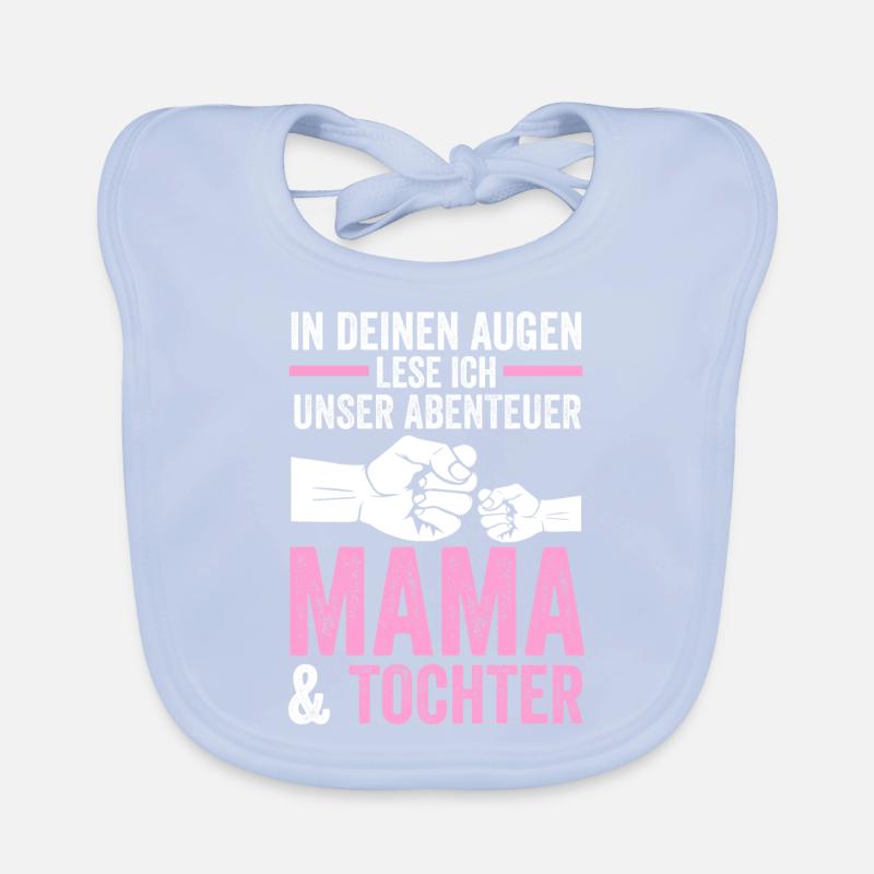 Mutter Muttertag Mama und Tochter Baby Bio-Lätzchen