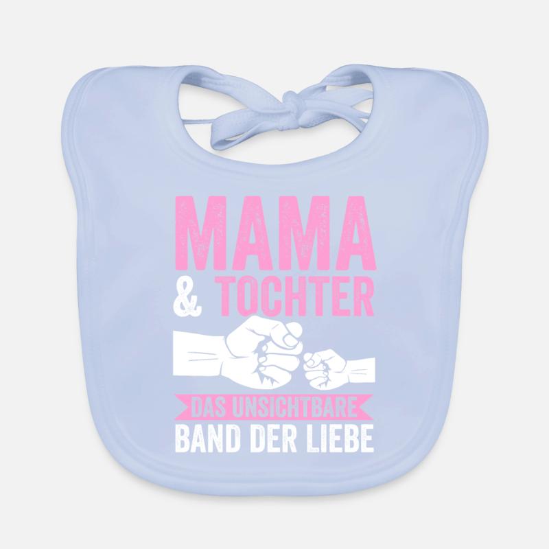 Mutter Muttertag Mama und Tochter Baby Bio-Lätzchen