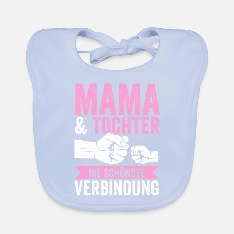 Mutter Muttertag Mama und Tochter Baby Bio-Lätzchen