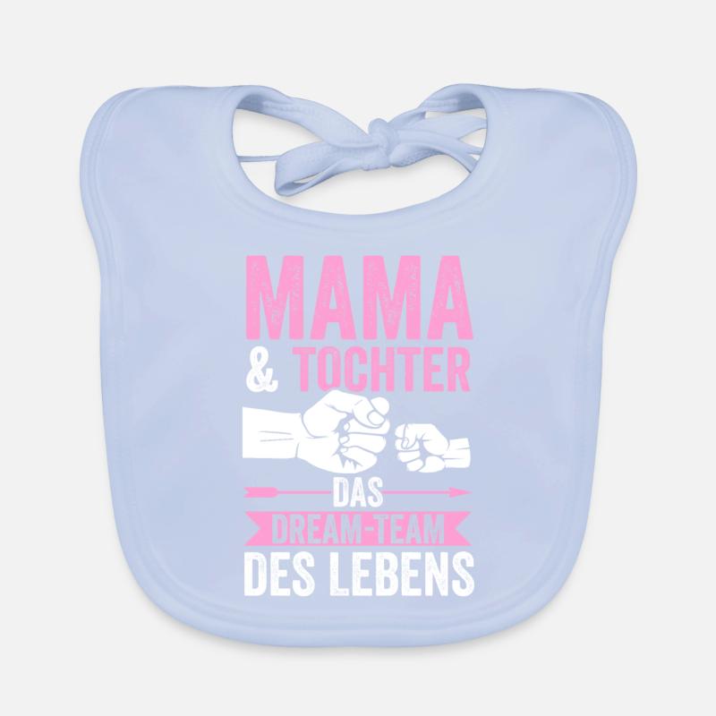 Mutter Muttertag Mama und Tochter Baby Bio-Lätzchen
