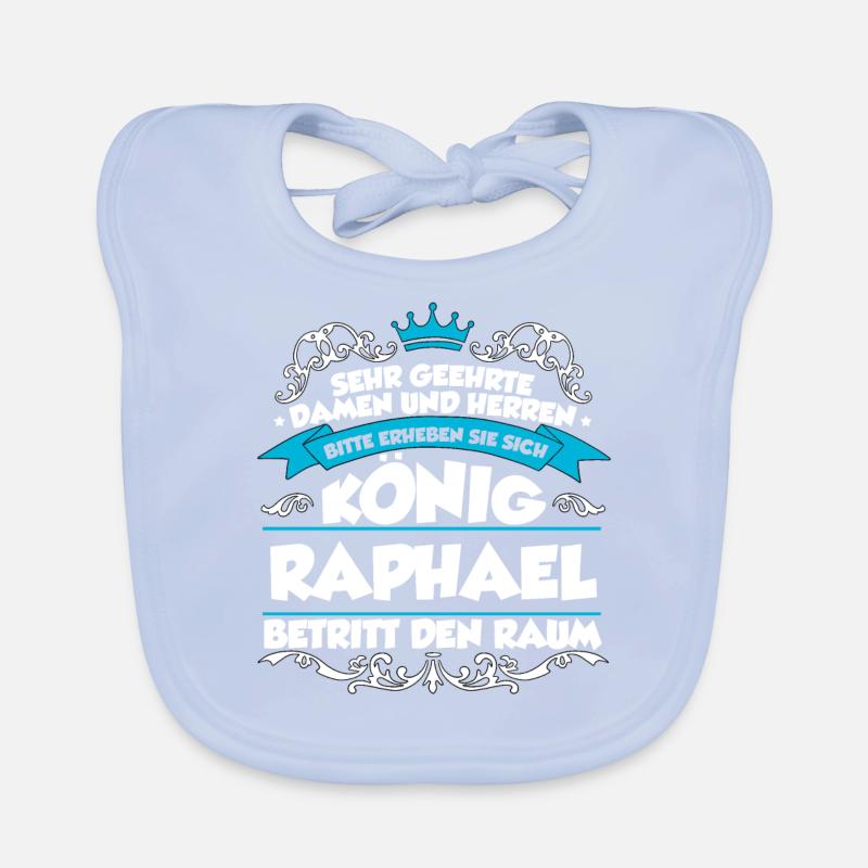 Raphael Name Design Baby Bio-Lätzchen