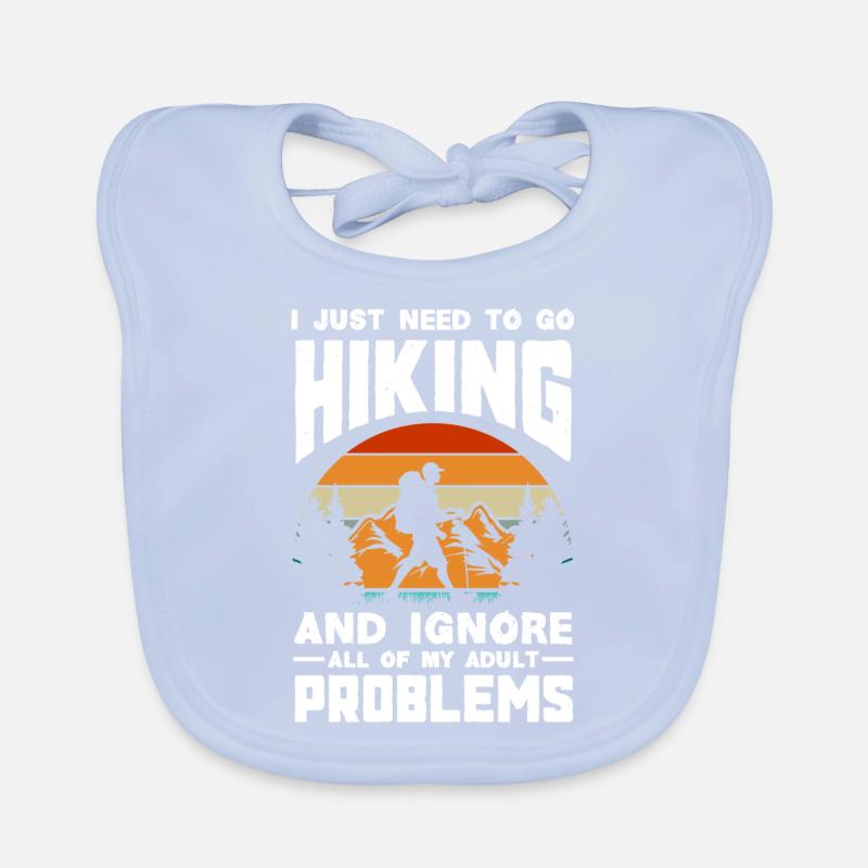 Lustiges Wandern Geschenk Baby Bio-Lätzchen