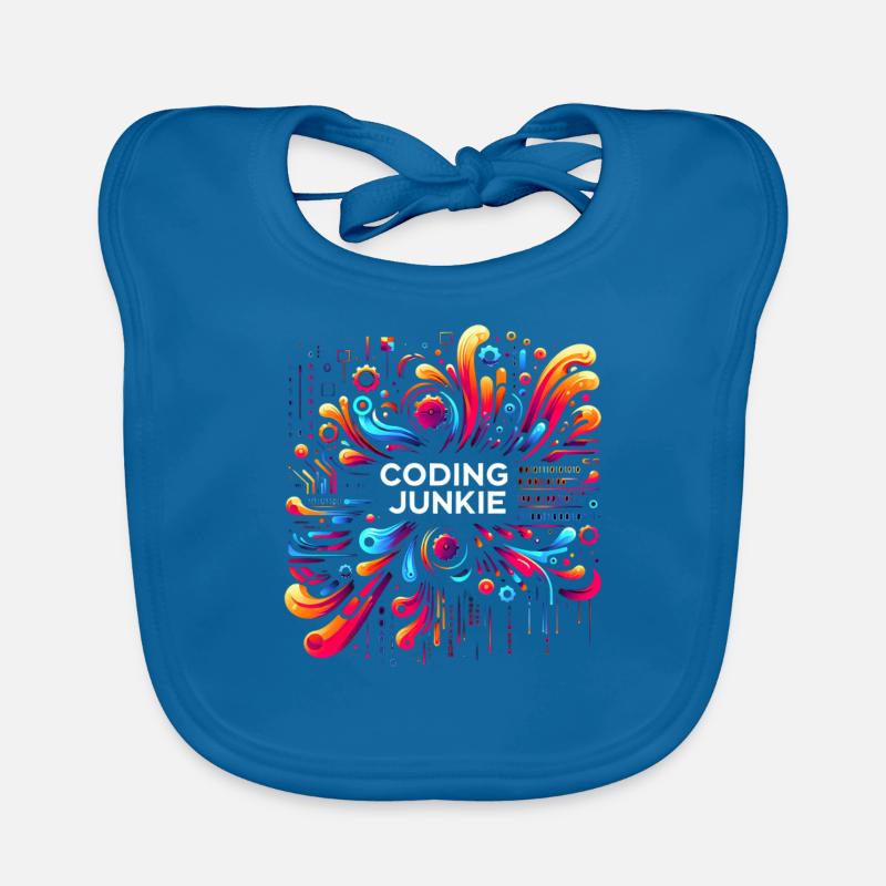 Accro au codage 12 Bavoir bio Bébé