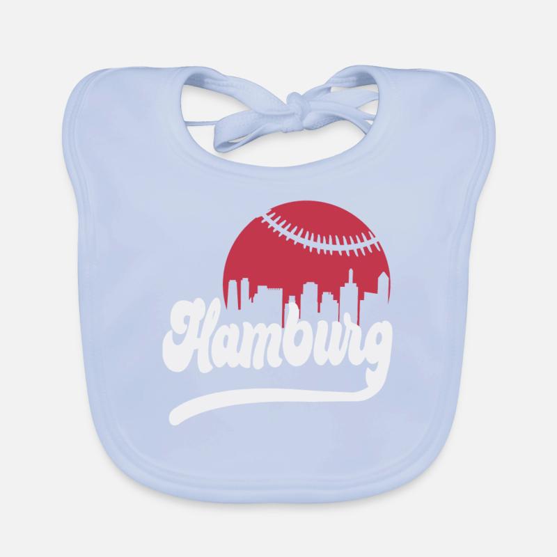 Ligne d’horizon du baseball Hambourg Bavoir bio Bébé