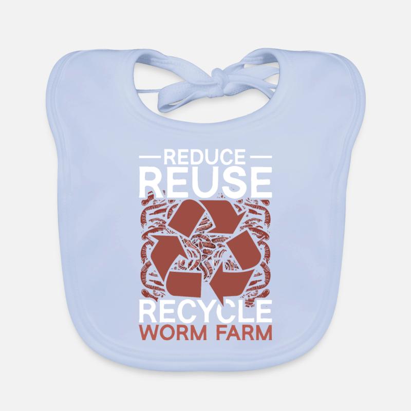 Élevage de vers Réduire Réutiliser Recycler Ferme de vers Bavoir bio Bébé