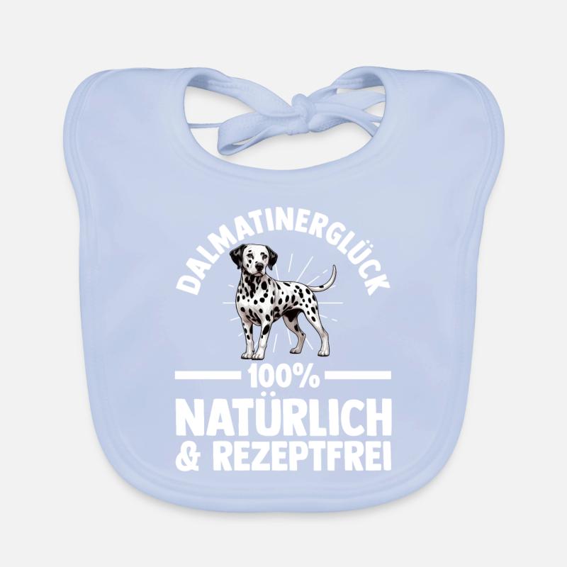 Hund Dalmatiner Baby Bio-Lätzchen