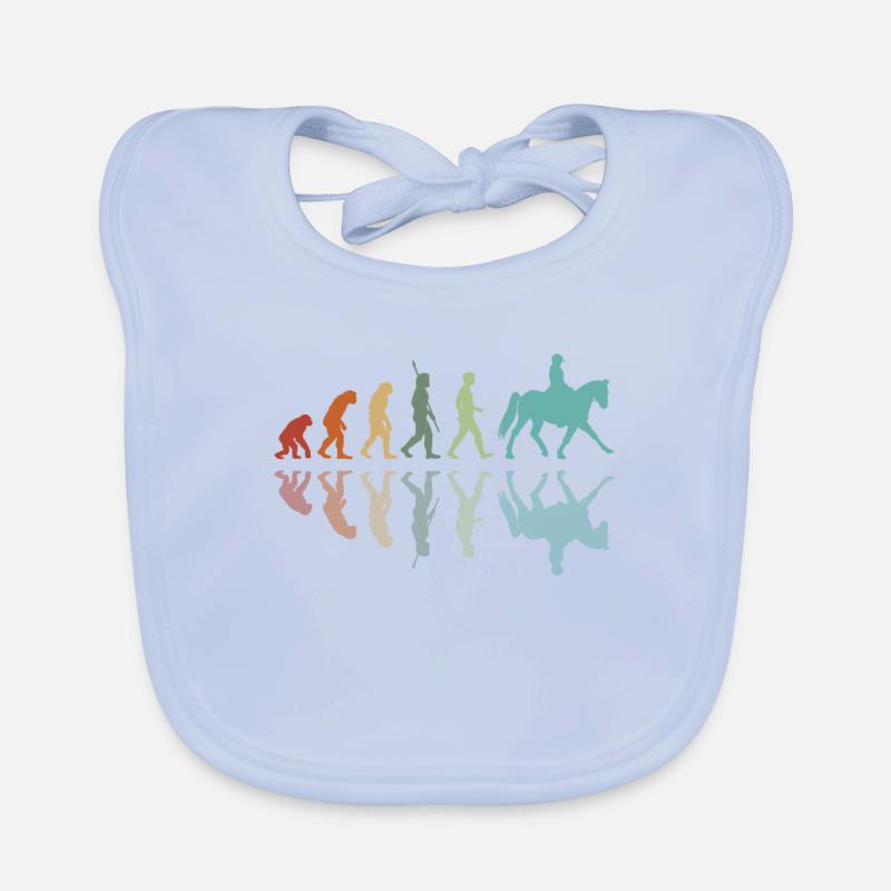 Evolution Équitation Bavoir bio Bébé