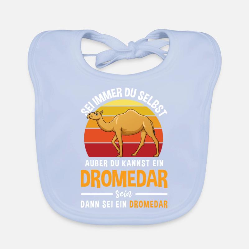 Wüsten Tier Dromedar Arabisches Tier Kamel Baby Bio-Lätzchen