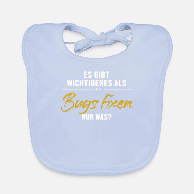 Wichtigeres als Bugs Fixen Developer Coder Baby Bio-Lätzchen